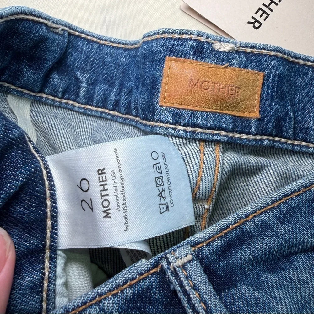 NEW! MOTHER- The Hustler Ankle in Bending The Rules Size 26 Crop Jeans